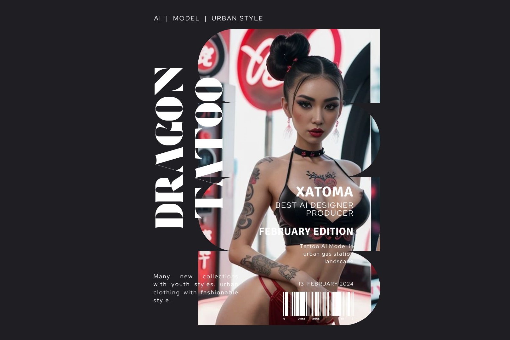 Dinachick Dragon Tatto Urban AI Art Models