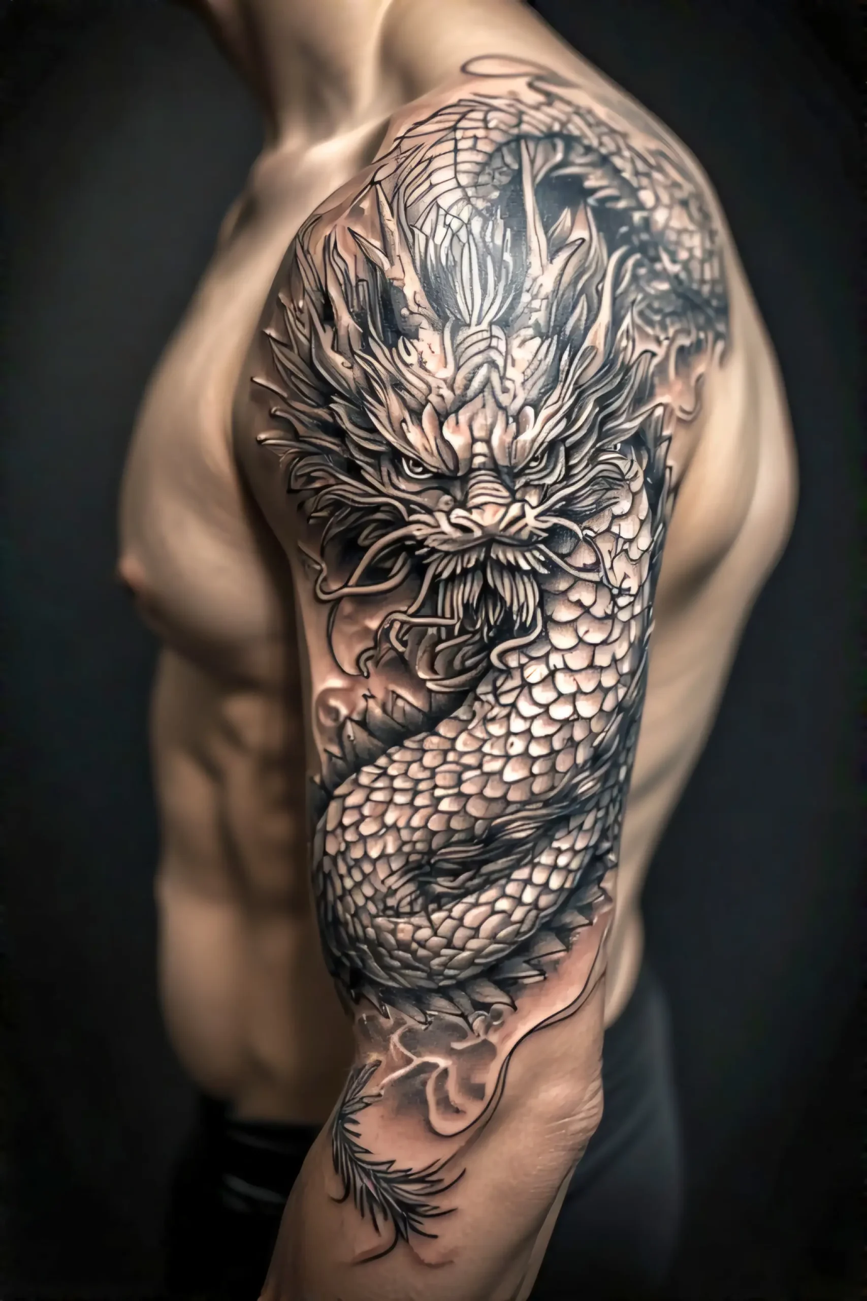 Oriental Dragon Tattoo