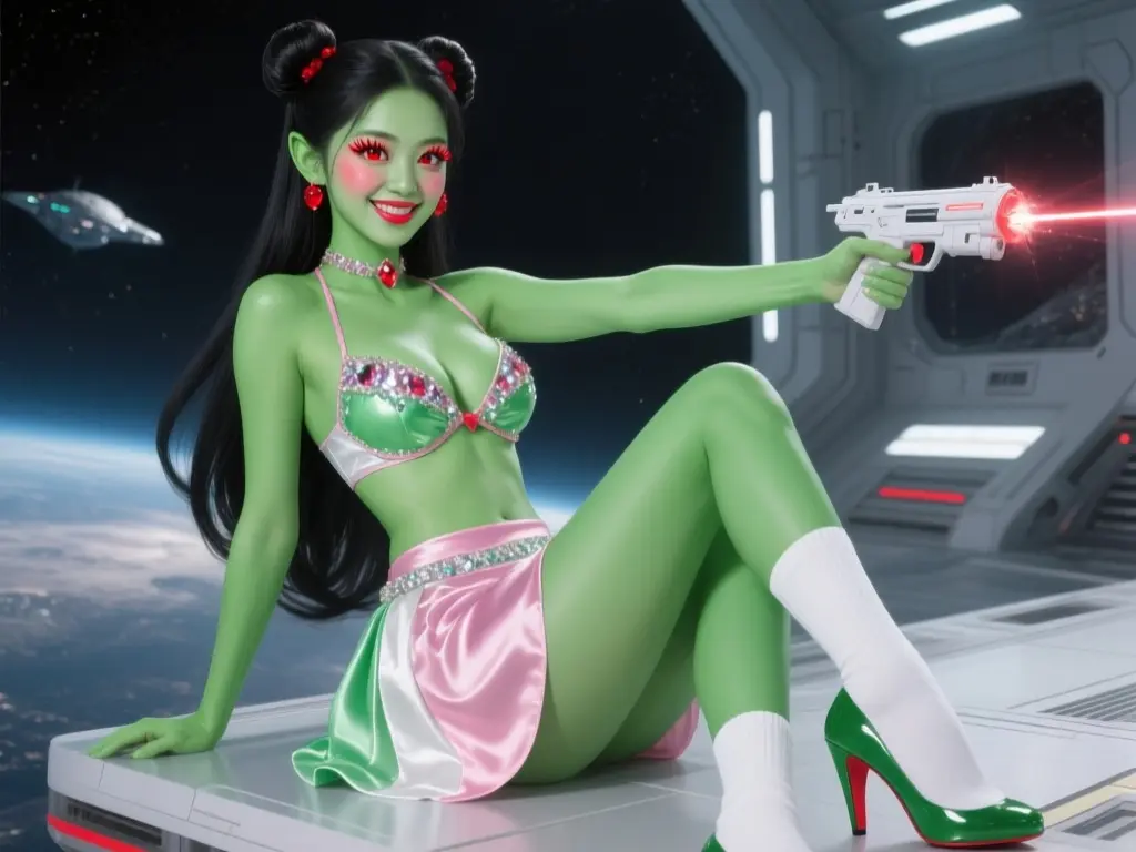 Space Girl Laser Gun