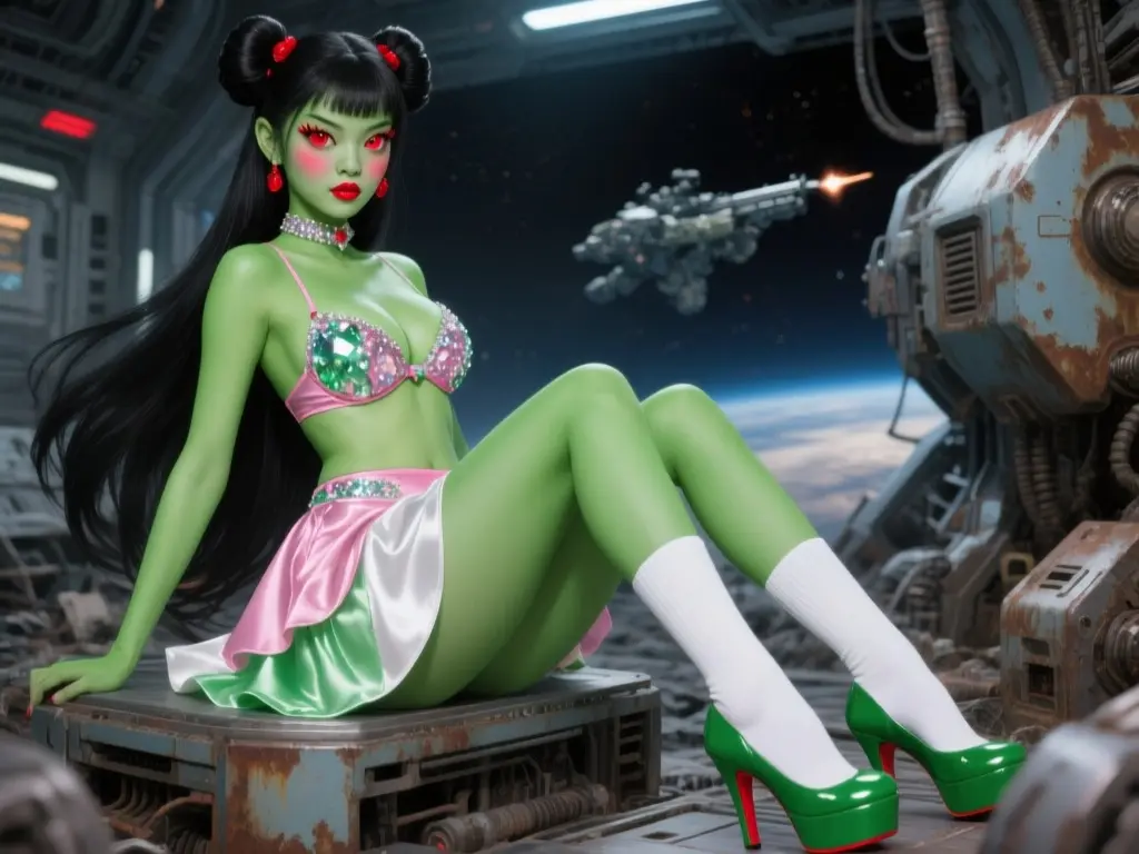 Space Girl Mad for AI