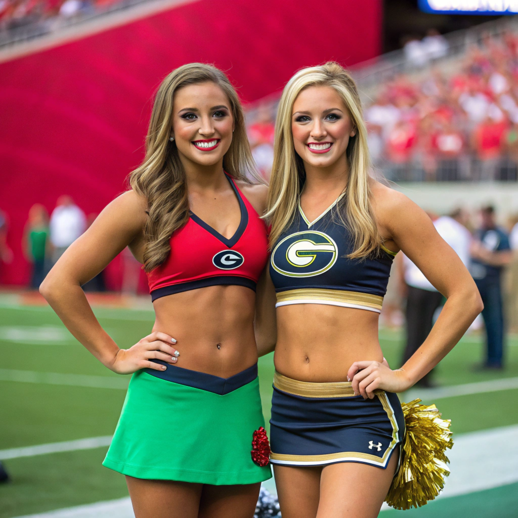Notre Dame vs Georgia Cheerleaders