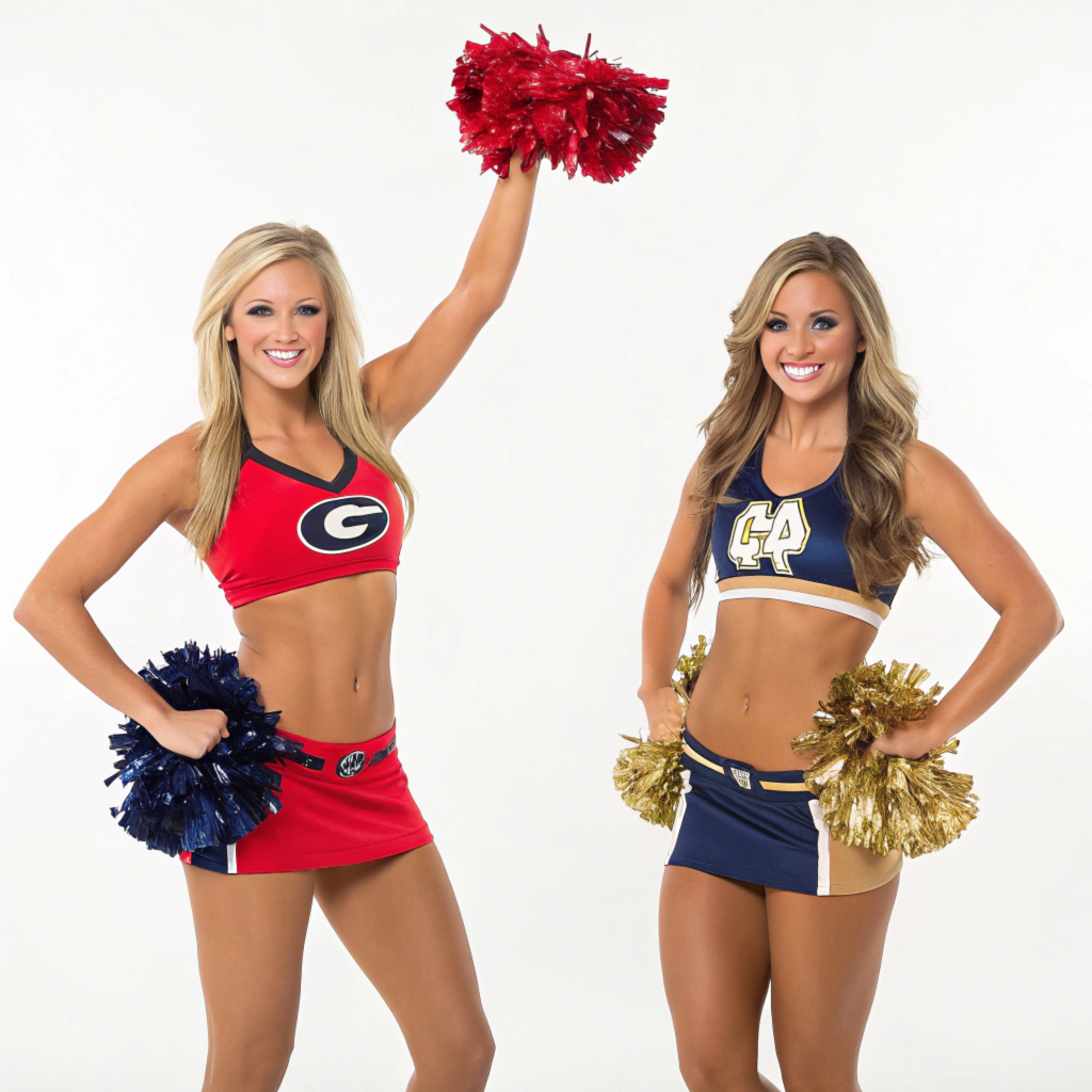 Notre Dame vs Georgia Cheerleaders