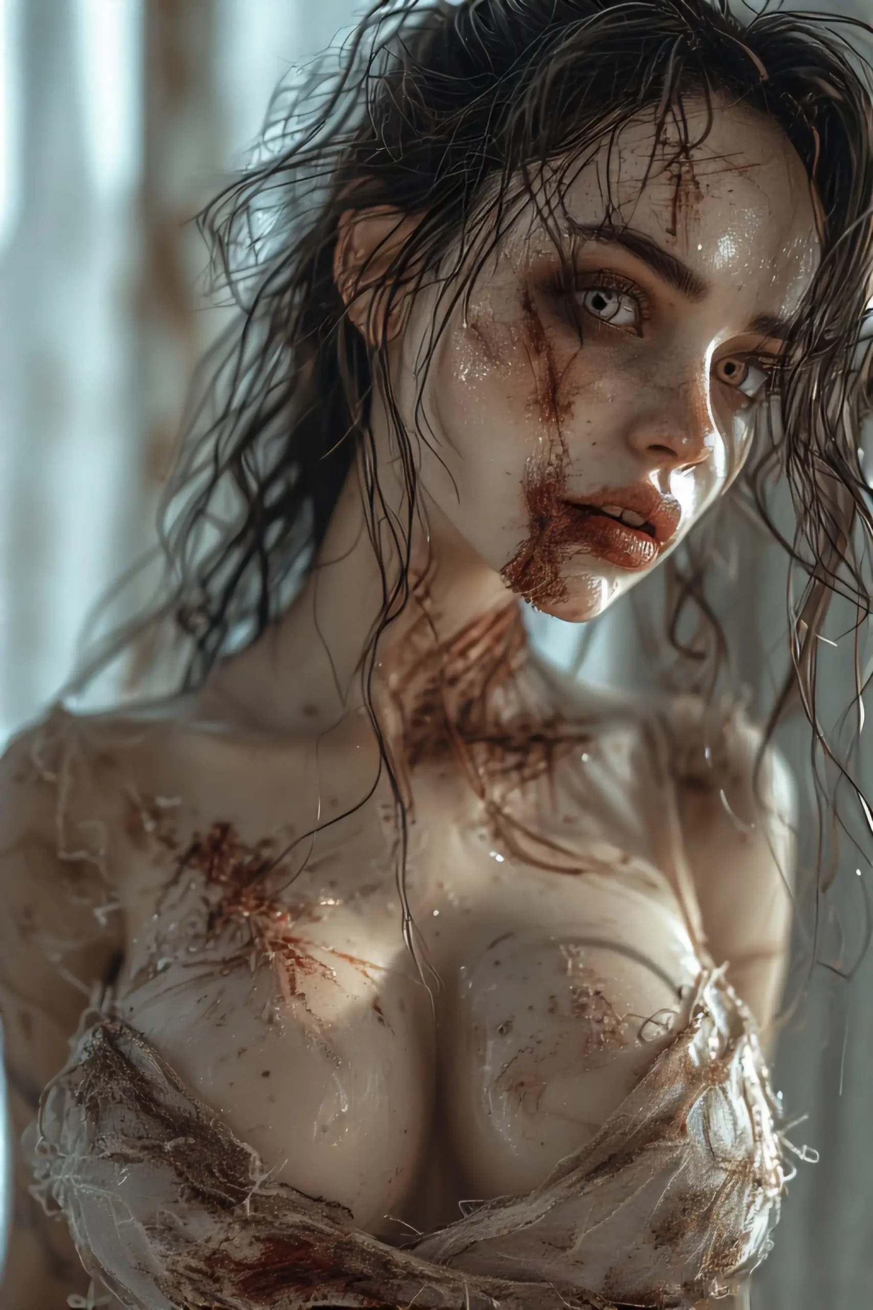 Zombies Boom Sexy Zombie Model Portrait