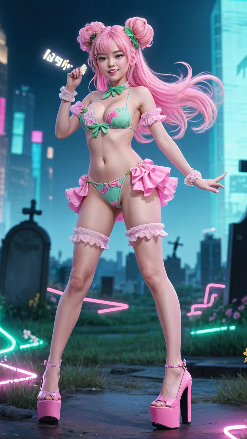 ReiKokoro Kinky Cemetery Bikini City Portrait