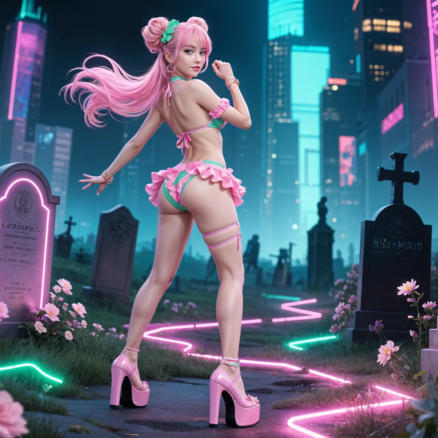 ReiKokoro Kinky Cemetery Bikini City Square 00