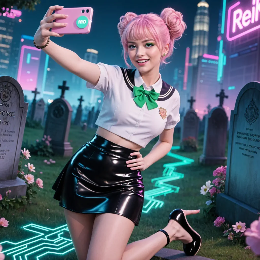 ReiKokoro Kinky Cemetery Miniskirt Latex Square