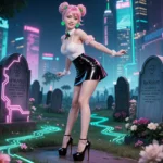 ReiKokoro Kinky Cemetery Miniskirt Latex Square 04