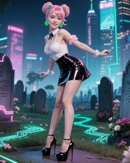 ReiKokoro Kinky Cemetery Miniskirt Latex Square 04