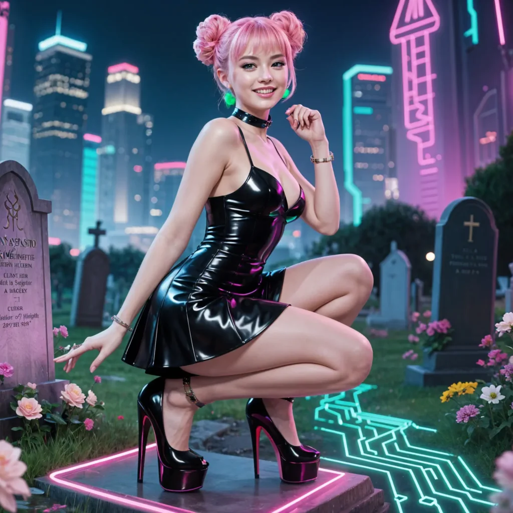 ReiKokoro Kinky Cemetery Miniskirt Latex Square