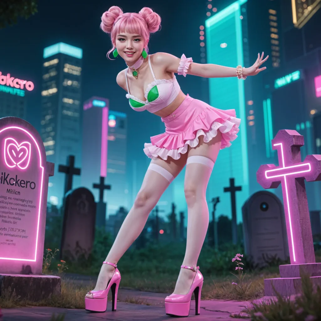 ReiKokoro Kinky Cemetery Miniskirt Ruffles Square