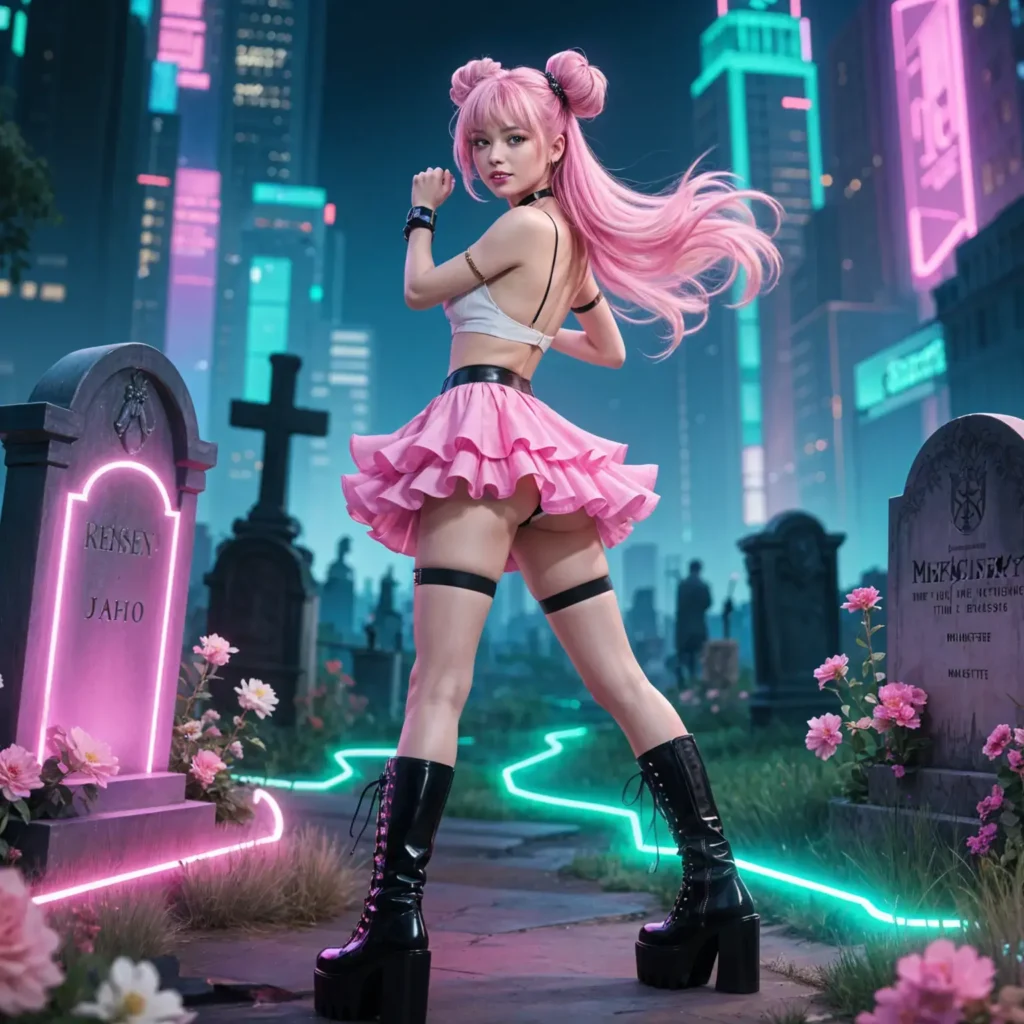 ReiKokoro Kinky Cemetery Miniskirt Ruffles Stand Back  Neo Square 00