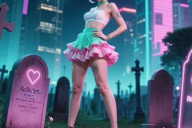 ReiKokoro Kinky Cemetery Miniskirt Ruffles Stand Neo Square 00