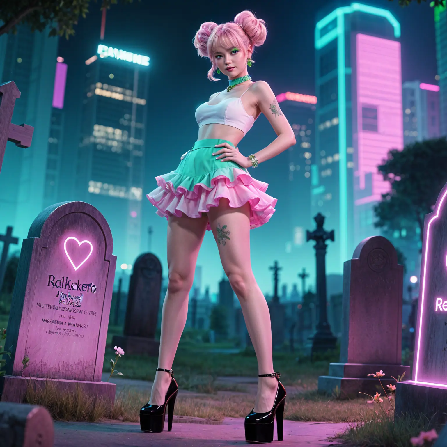 ReiKokoro Kinky Cemetery Miniskirt Ruffles Stand Neo Square 00