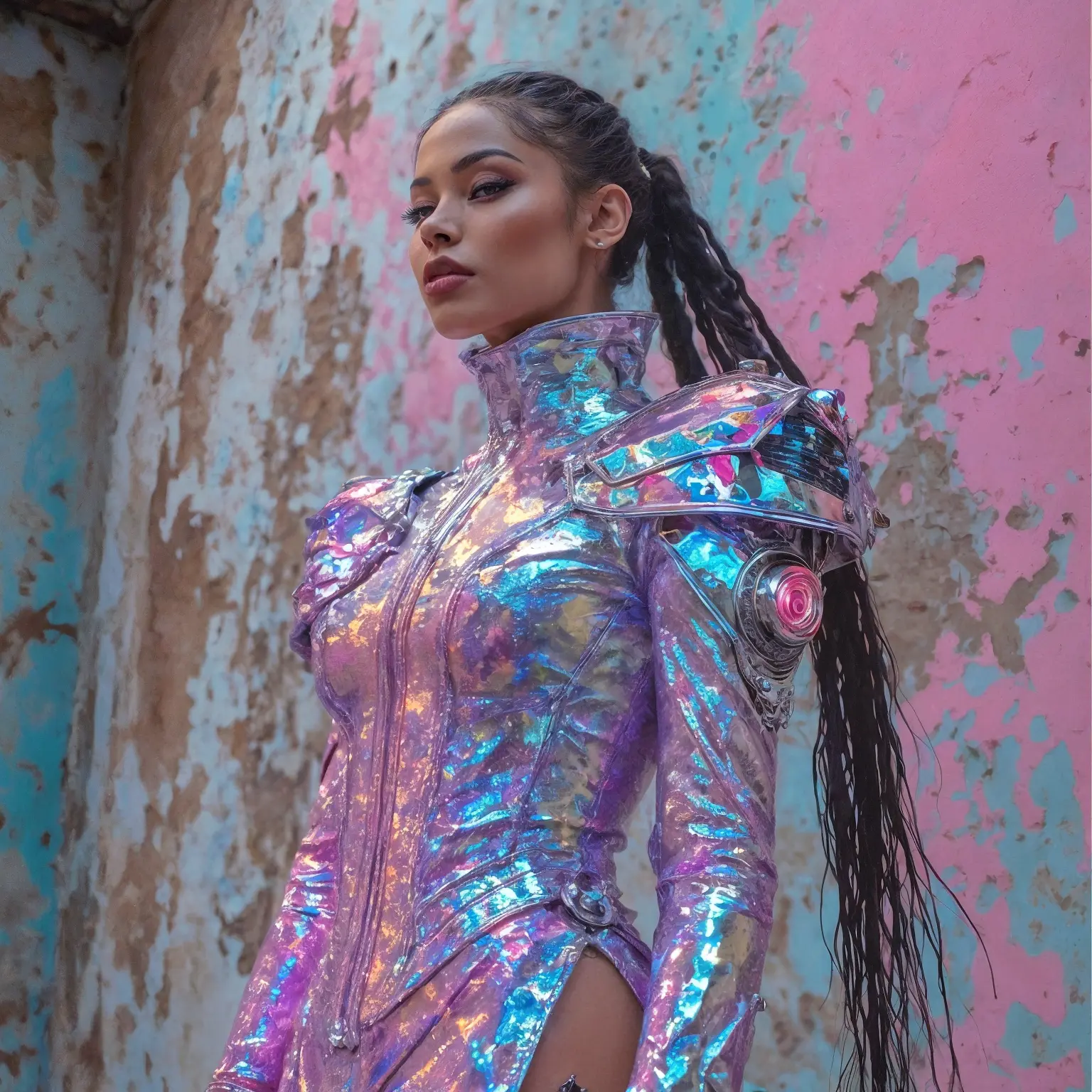 Sexy SCI FI Cosplay Holo Dress